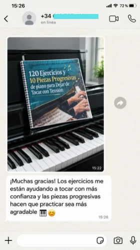 Captura de WhatsApp de un alumno 3